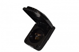 POWER INLET 15A BLACK - OLD STYLE